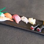 鮨亀 - 握り寿司。