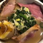 鴨出汁中華蕎麦 麺屋yoshiki - 特製鴨出汁つけそば＋鴨ひき肉丼