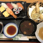 Sushi Miyako - 寿司定食1100円税込み　茶碗蒸しも付きます