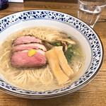 きくや - 鴨と鶏の荒炊き中華そば〜潮仕立て〜