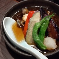 田町 鳥心 - 野菜揚げ出し