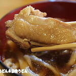 手打うどん 松屋 - 大～きい鶏肉