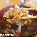 手打うどん 松屋 - 大～きい鶏肉