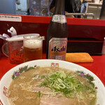 駒や - 瓶ビール& ラーメン（デフォルト）