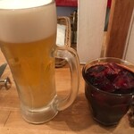 ピッツェリア・スクニッツォ・ダ・シゲオ - 生ビール、サングリア