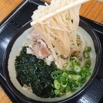 まさご屋 - 麺のリフトアップ