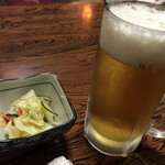 七味屋 - 生ビールとお通し