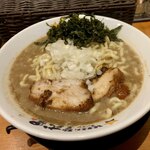 濃厚煮干しラーメン 麺屋 弍星 - 濃厚どろ煮干しラーメン大盛り