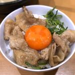 肉玉そば　おとど - (ｾﾙﾌ)ごはん＋焼肉＋卵黄＋ネギ　2020.1.5