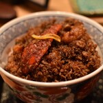 一心 金子 - 大かき揚げ天丼