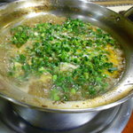 いせ源 - おじや（完成間際）