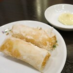 菜香新館 - 海老のウエハース巻き揚げ（580円）