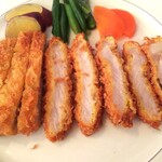 シュール - 日替わりランチ(税込)840円 の豚ロースかつ　※向きを変えて撮影(2020.01.10)