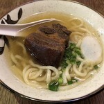 星の浜食堂 - ラフテーそばハーフ６００円也