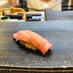 松寿司 - トロ！赤酢のシャリが絶妙なんです(● ˃̶͈̀ロ˂̶͈́)੭ꠥ⁾⁾