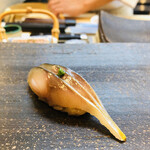 松寿司 - 鯵ははずせません(((o(*ﾟ▽ﾟ*)o)))美しい！