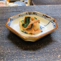 松寿司 - 赤貝のヒモのヌタ。食感が楽しい！