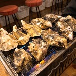 カキ小屋スタンド - 殻付き牡蠣
