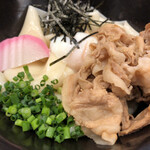 花山うどん 本店 - 鬼御膳の鬼ひも川(冷・上州麦豚)