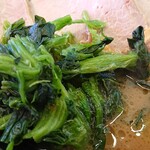 豚骨醤油ラーメン 王道家 - デフォのほうれん草