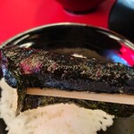 豚骨醤油ラーメン 王道家 - 海苔巻きライス‹‹\(´ω` )/››