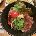札幌銀鱗 - 牛ステーキ丼
