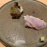 鮨 さかい - 鮑　白甘鯛