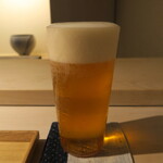 日本料理 みや  - 生ビールグラス