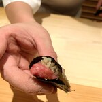 鮨 さかい - とろ巻き