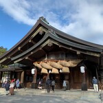 出雲そば かねや - 出雲大社・拝殿。