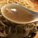 福助 - 福助らうめん(大)たまごメンマ＠950円+野菜増し(無料)のスープ