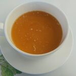 レストランいしだ - 本日のスープ：柚子入りフランのコンソメ仕立て（プラチナランチコース）