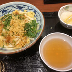 丸亀製麺 - かけうどん大と出し汁、大根おろし