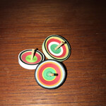 とんかつ大関 - お土産に頂いた手作りコマ