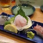 ちゅらさん亭 - 料理写真:刺身三点盛り¥1500