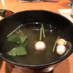 日本料理 たかむら - とろろ昆布のお吸い物