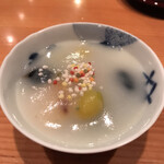 日本料理 たかむら - 百合根のしるこ