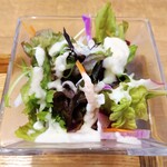 自然派中華 クイジン - ランチ共通　自家製ドレッシングのサラダ 蕪のドレッシング共通　