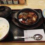 Matsuya - ビーフシチュー定食 生野菜セット