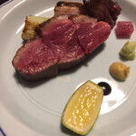 鳥田中 - 七谷鴨の炭焼き　もう最初からヤヴァいのにもっとヤヴァい（笑）