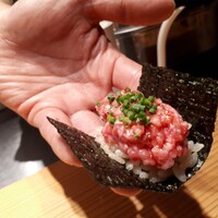 肉割烹 上 - イチボのトロたく　やはり生肉が得意だな