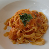 プリミ・バチ - 渡り蟹のトマトクリームパスタ（＋420円）