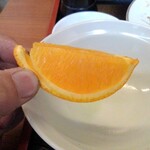 岡田屋製麺所 - デザートのオレンジ