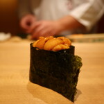 鮨 しみづ - 北海道浜中産バフンウニ