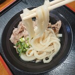 ○福うどん - 麺のリフトアップ