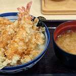 Tendon Tenya - 天丼てんや 西葛西店 海幸（うみさち）天丼 ご飯小盛 税込840円