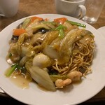 南海飯店 - かたい焼ソバ