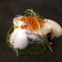 D'ORO HATSUDAI - 寒鰆の幽庵焼き 小松菜のソース