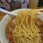 煮干し中華そば 一剣 - 細縮れ麺