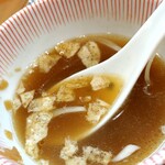 らーめん森や。 - お茶ゆたか[大盛・十勝バージョン]・チャーシュー＆車麩増し-スープ割